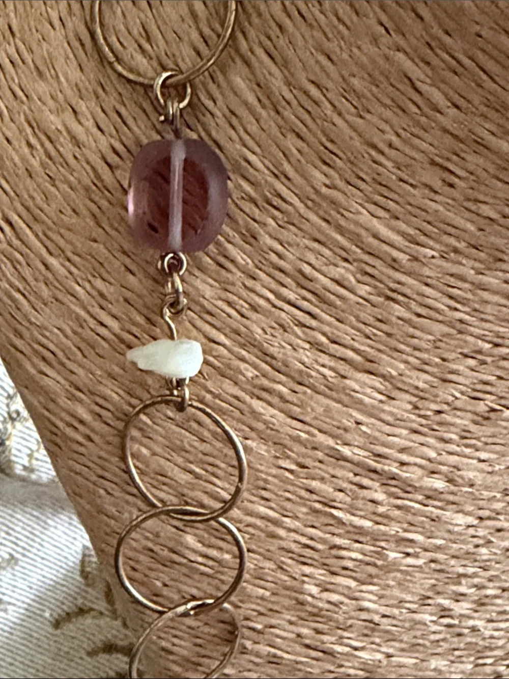 Long lovely light weight necklace many pretty beads and gemstones